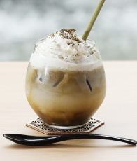 京都の宇治ほうじ茶ラテ